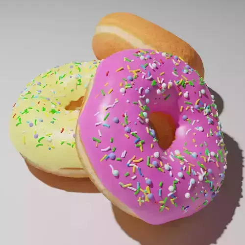 A highly polygonal donut model