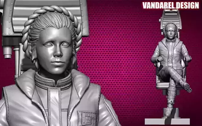 Leia Star wars 3D print model