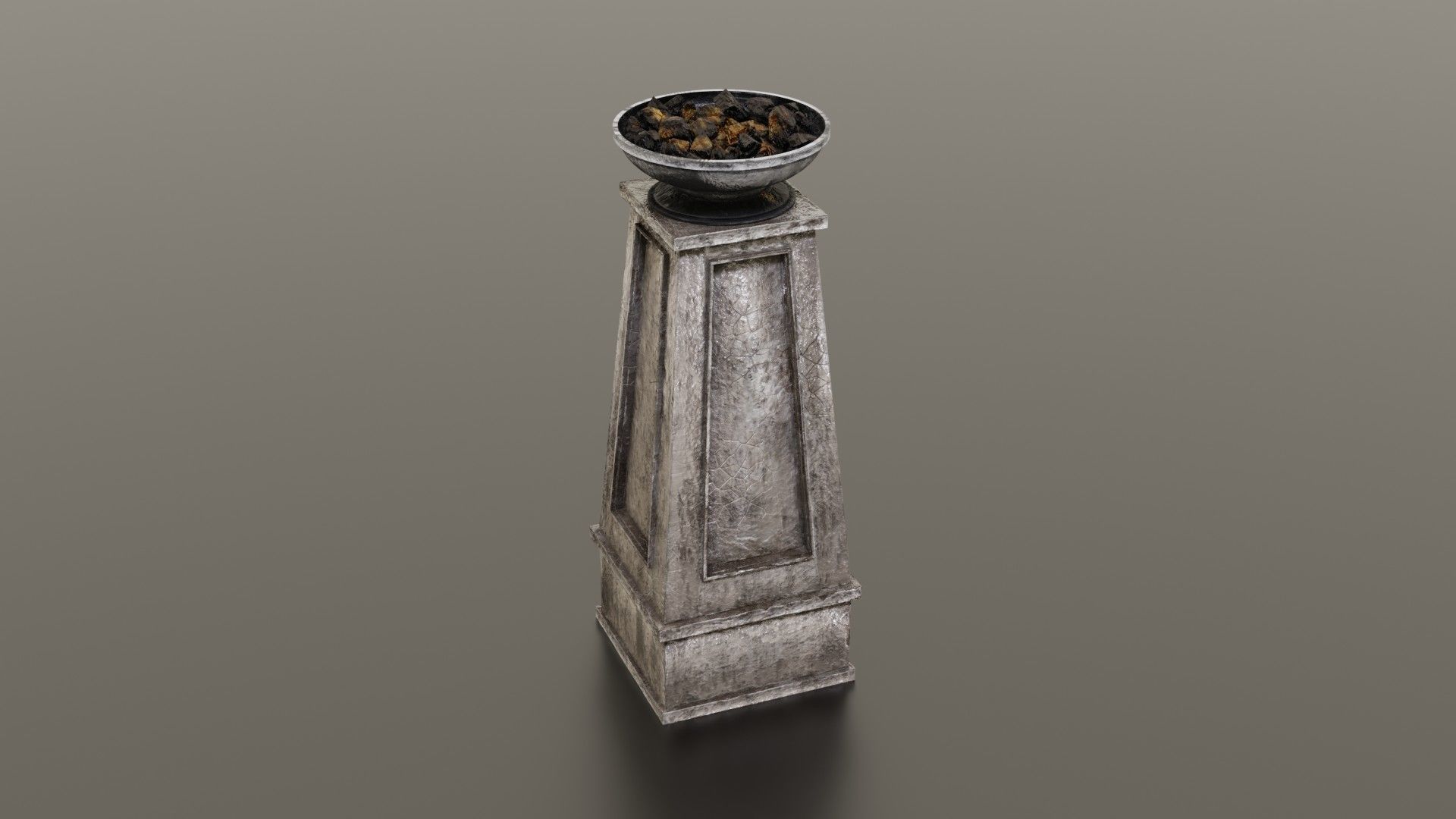 Fire column Low-poly 3D model_22