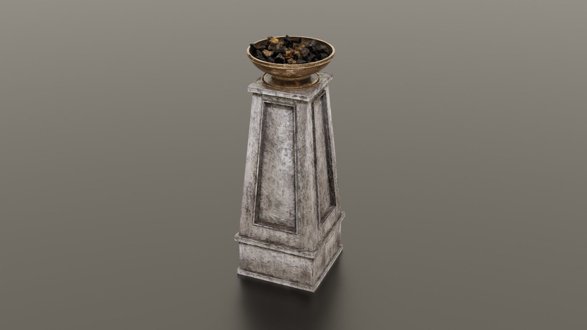 Fire column Low-poly 3D model_18