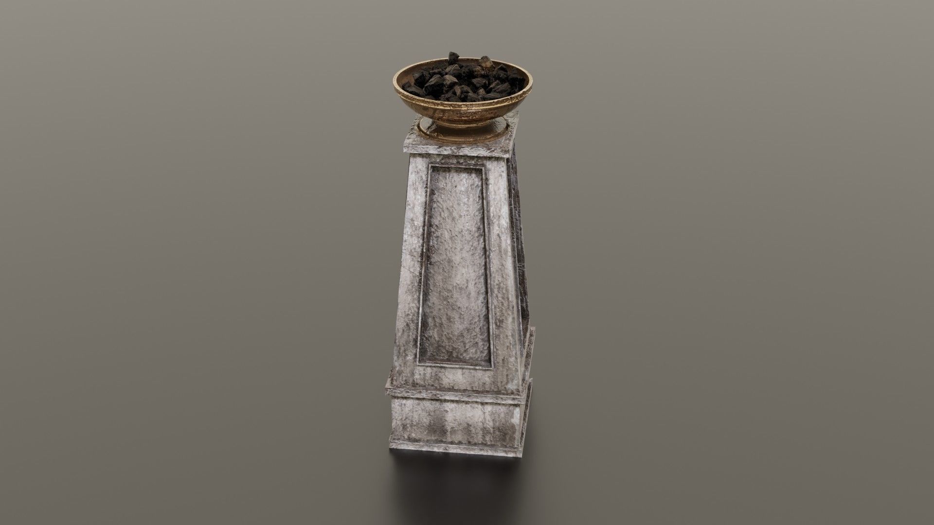 Fire column Low-poly 3D model_13