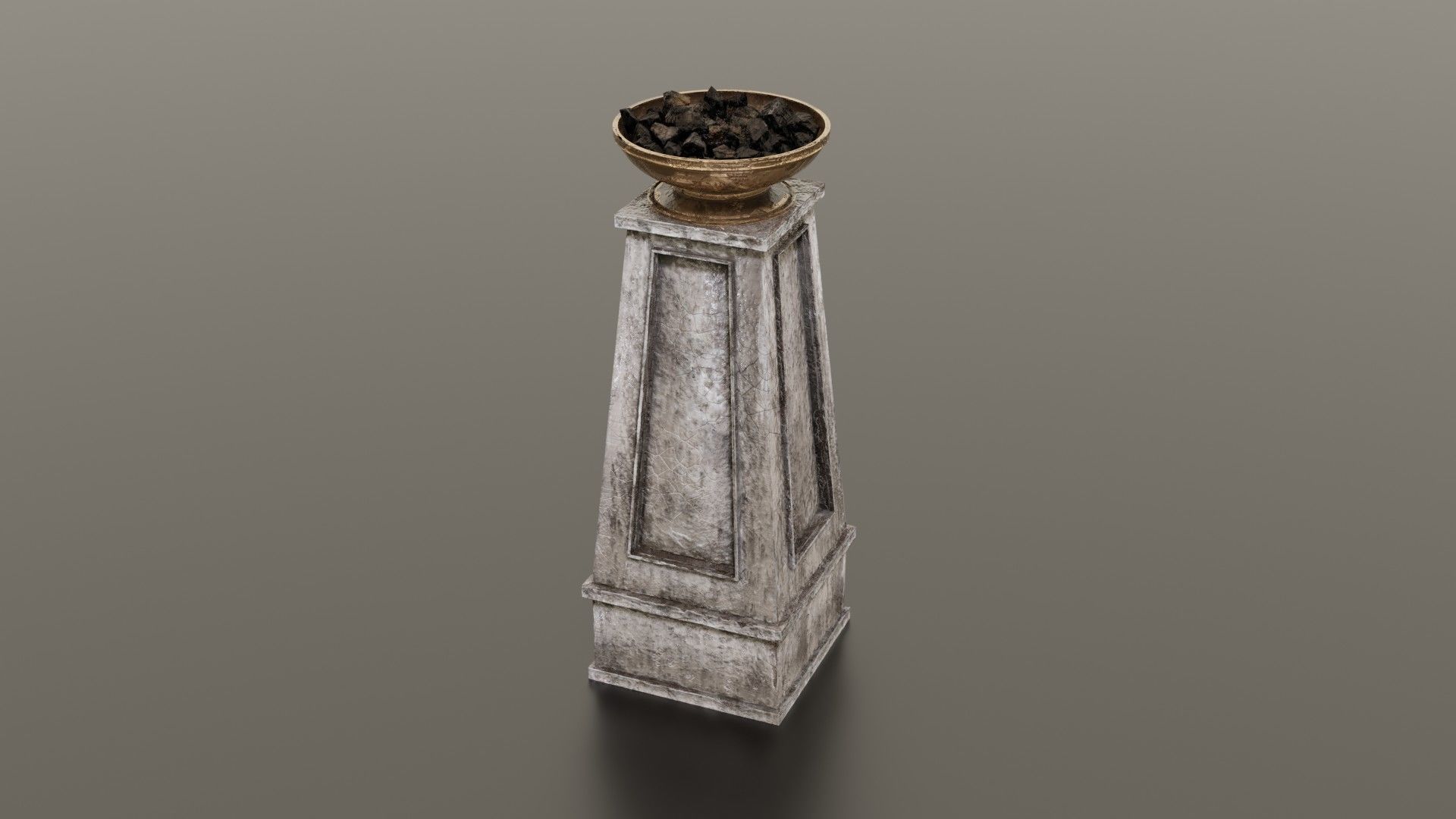 Fire column Low-poly 3D model_18