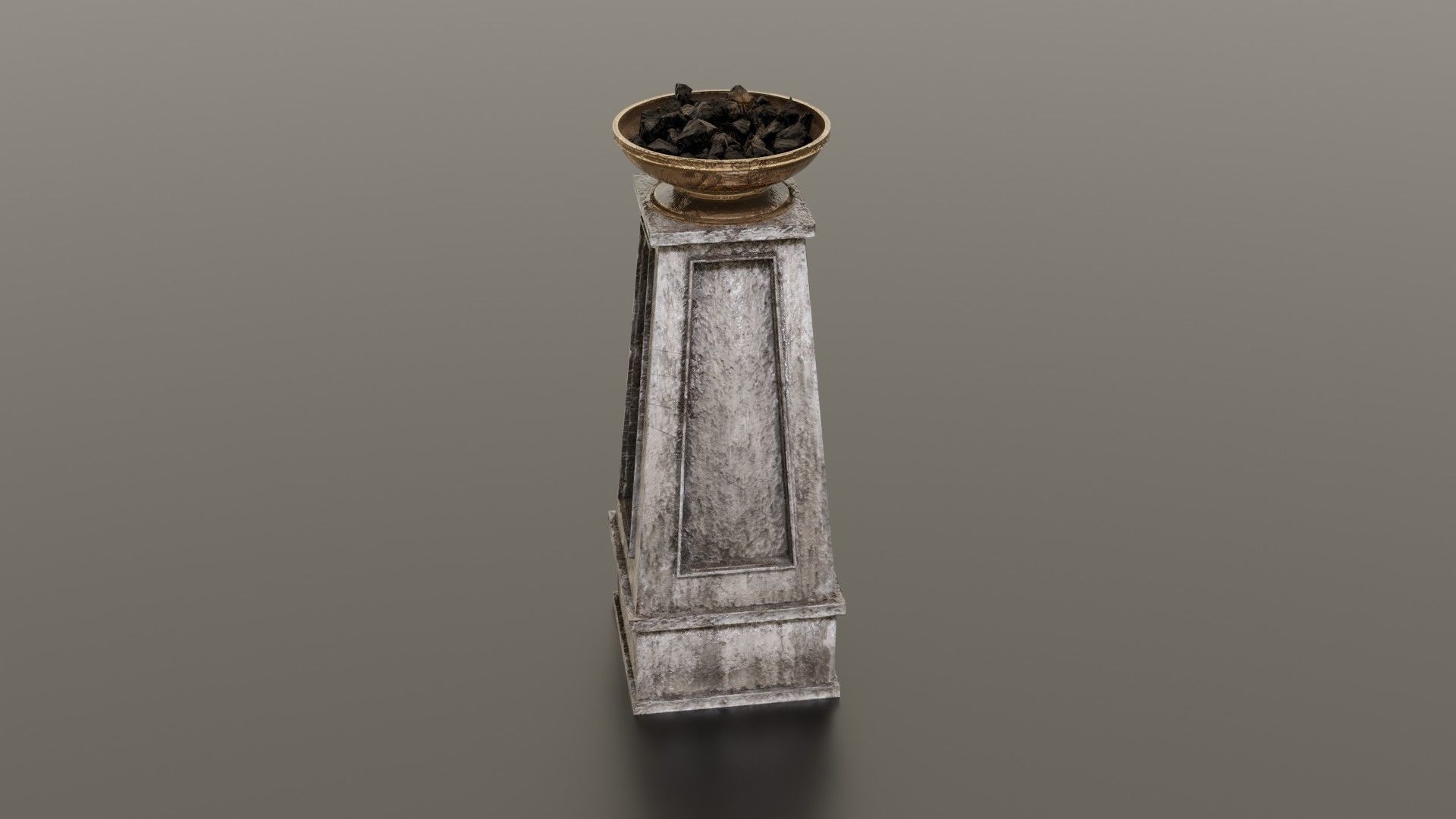 Fire column Low-poly 3D model_14