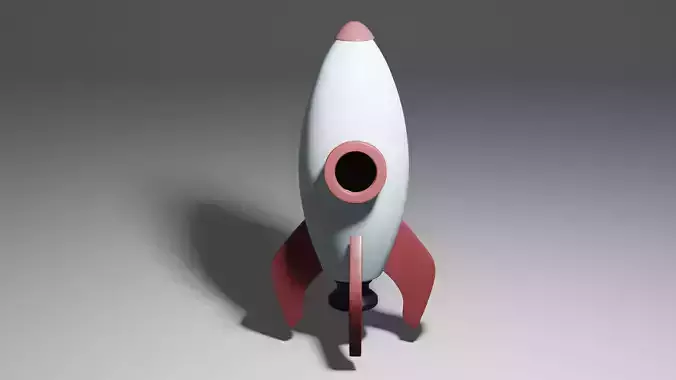 Cartoon Rocket Ship 