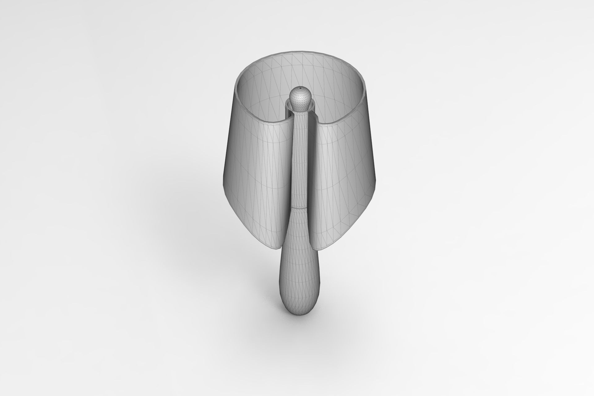 Air A Wall Light Low-poly 3D model_6