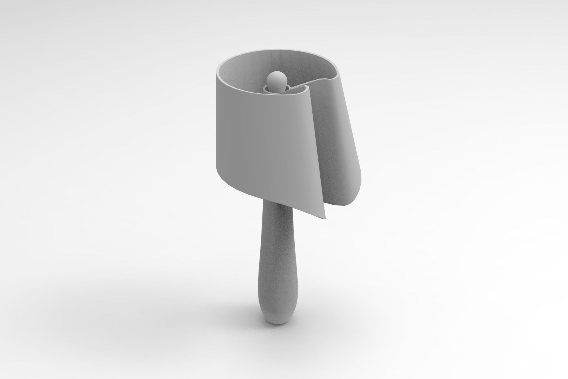 Air A Wall Light Low-poly 3D model_7