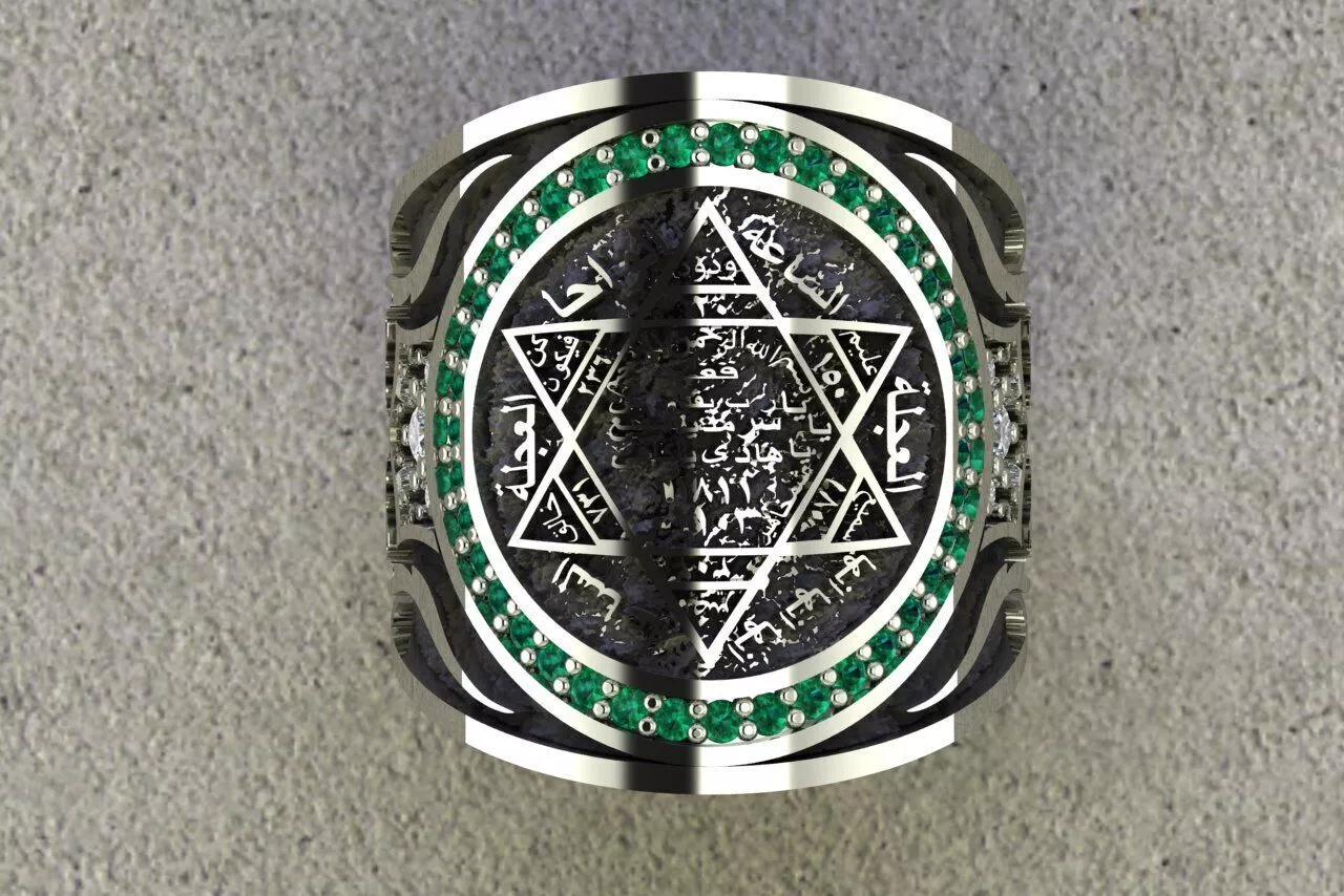 King Solomon Ring 3D print model