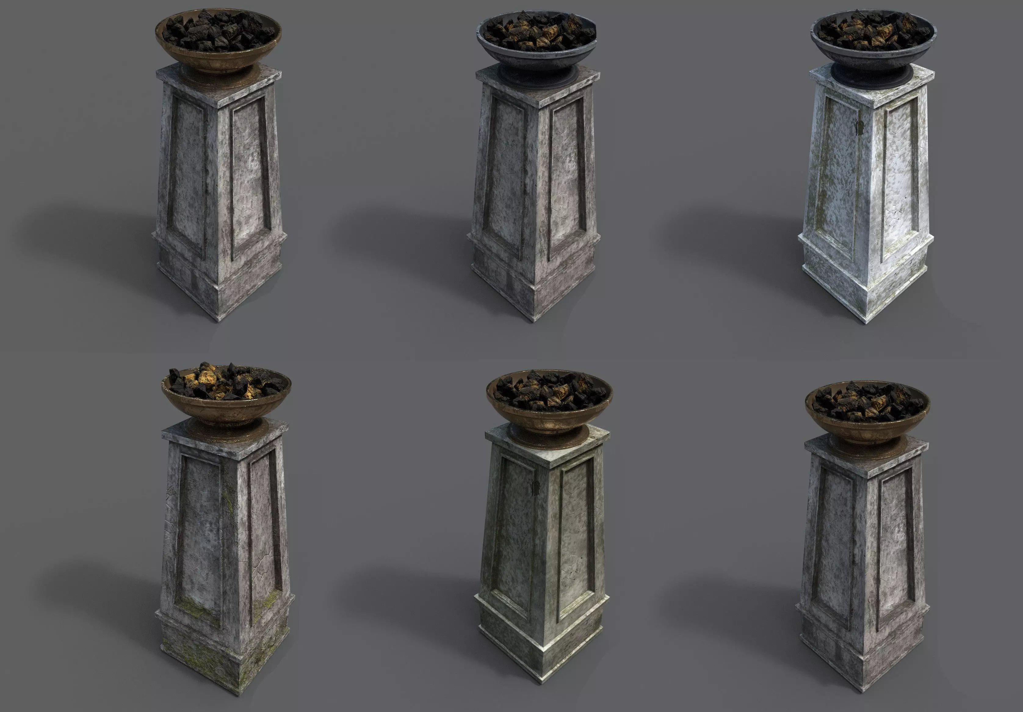 Fire Column Texture Pack 3D Model Collection_0