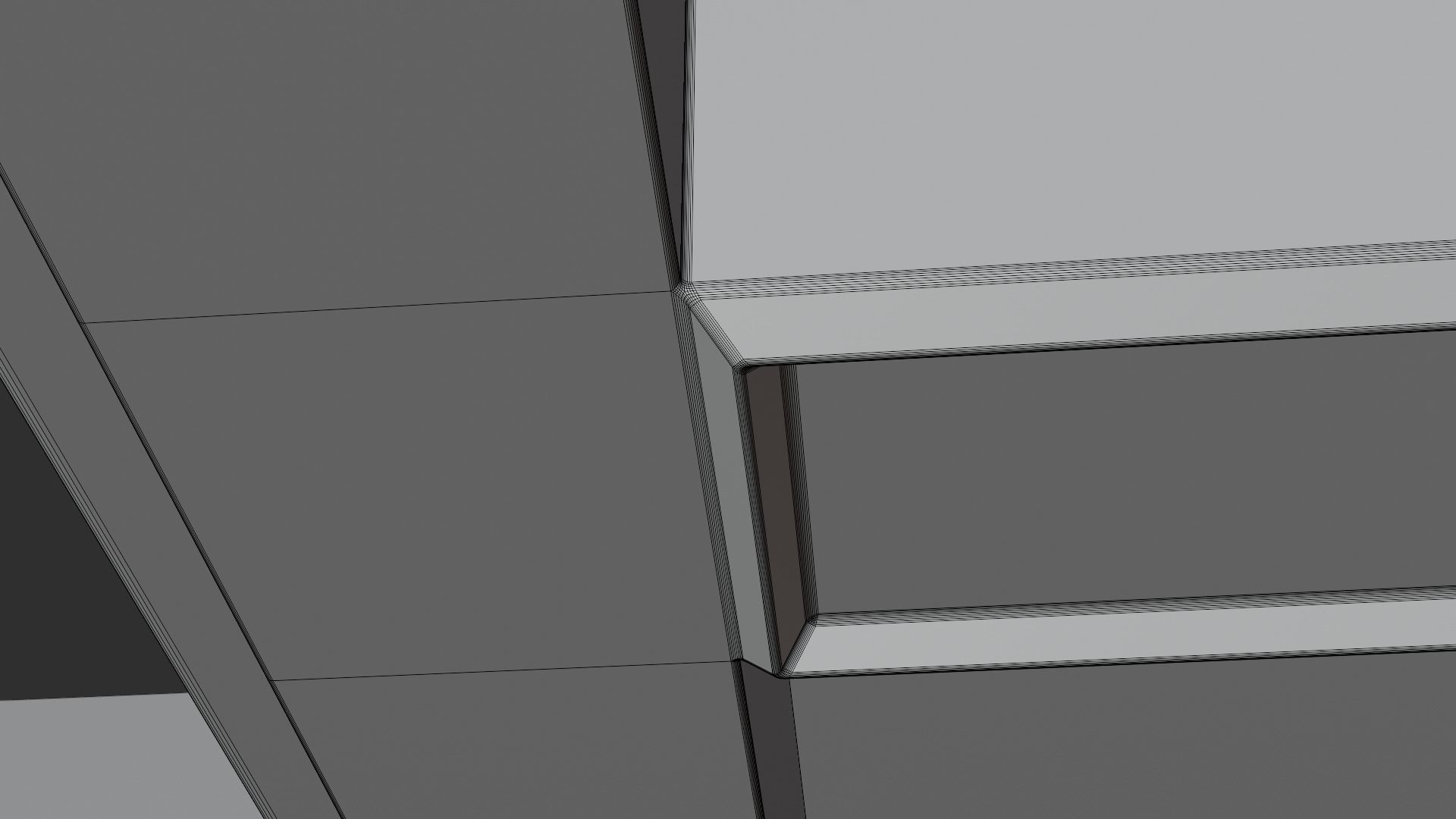 Klasika Shop Shelf Side set of 4 3D model_16