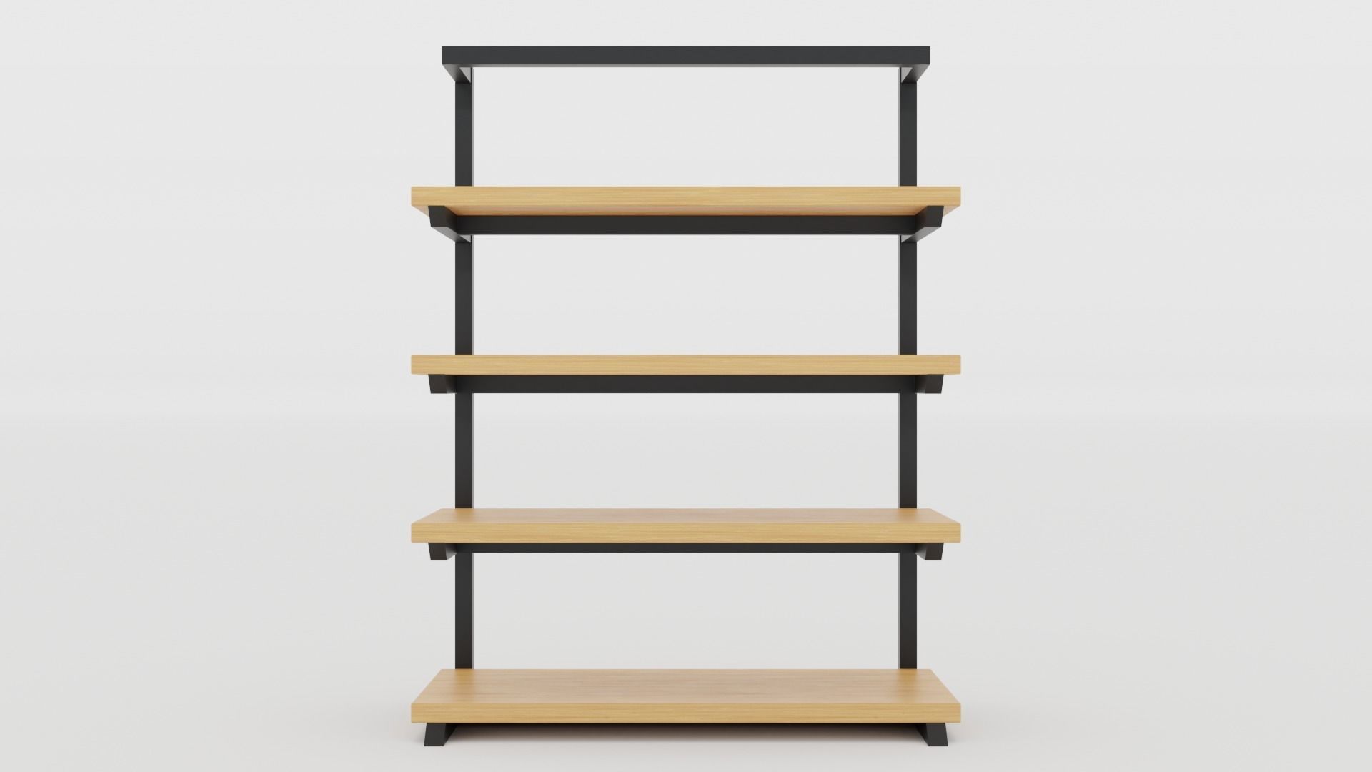Klasika Shop Shelf Side set of 4 3D model_3