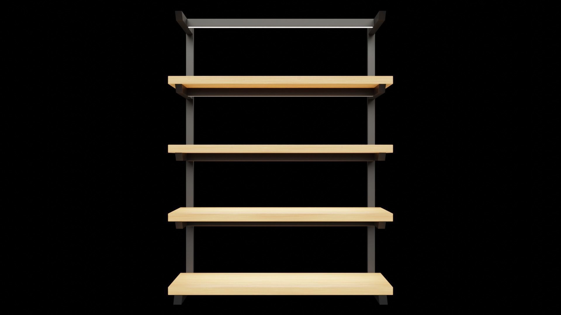 Klasika Shop Shelf Side set of 4 3D model_8