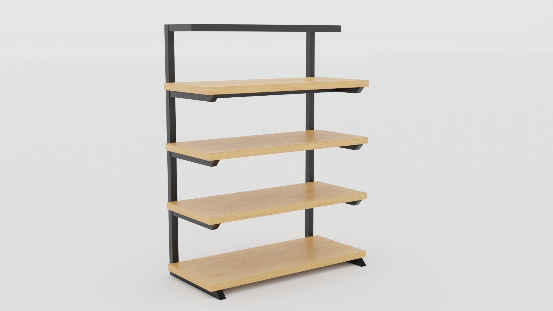 Klasika Shop Shelf Side set of 4 3D model_2
