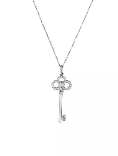 TK-010 key necklace with diamonds