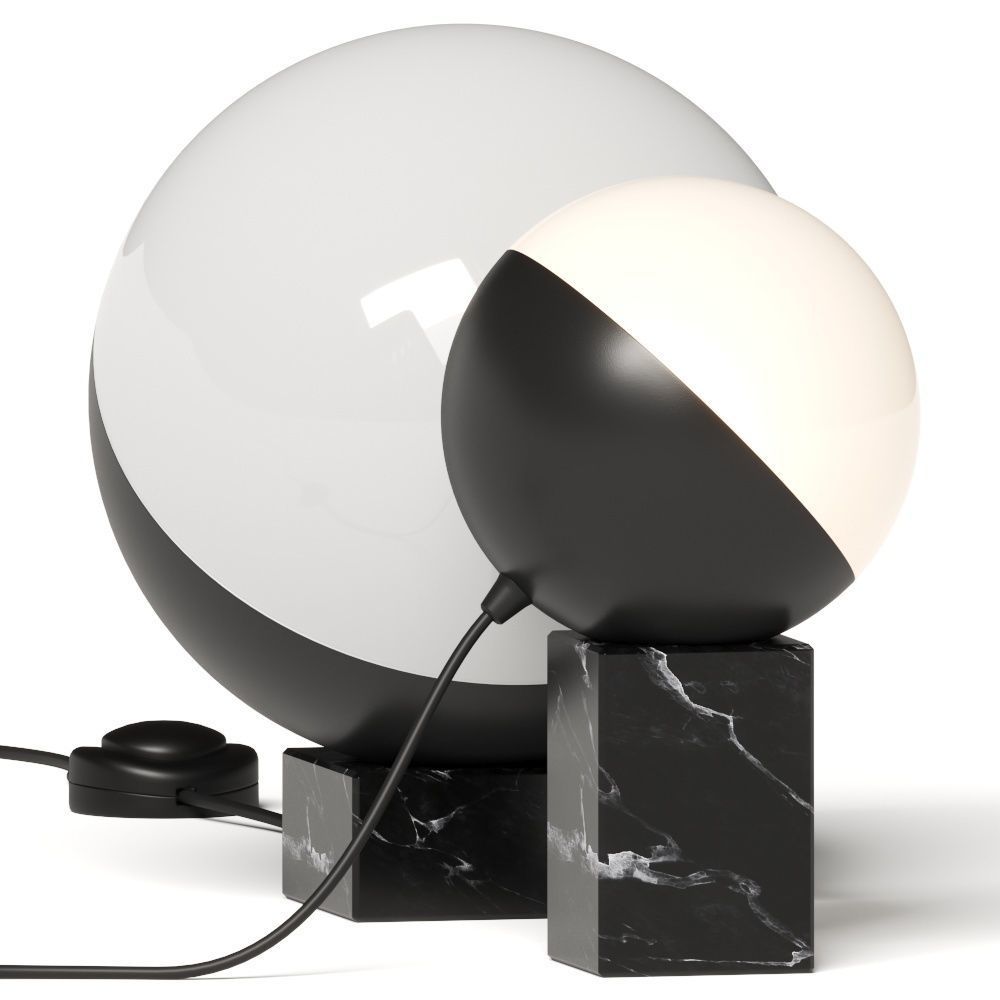 Milan Iluminacion Half Table Lamp 3D model_1