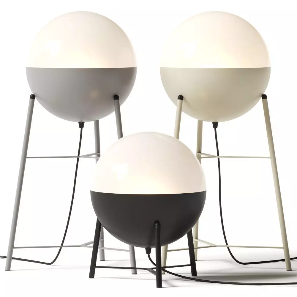 Milan Iluminacion Half Table Lamp 3D model_0