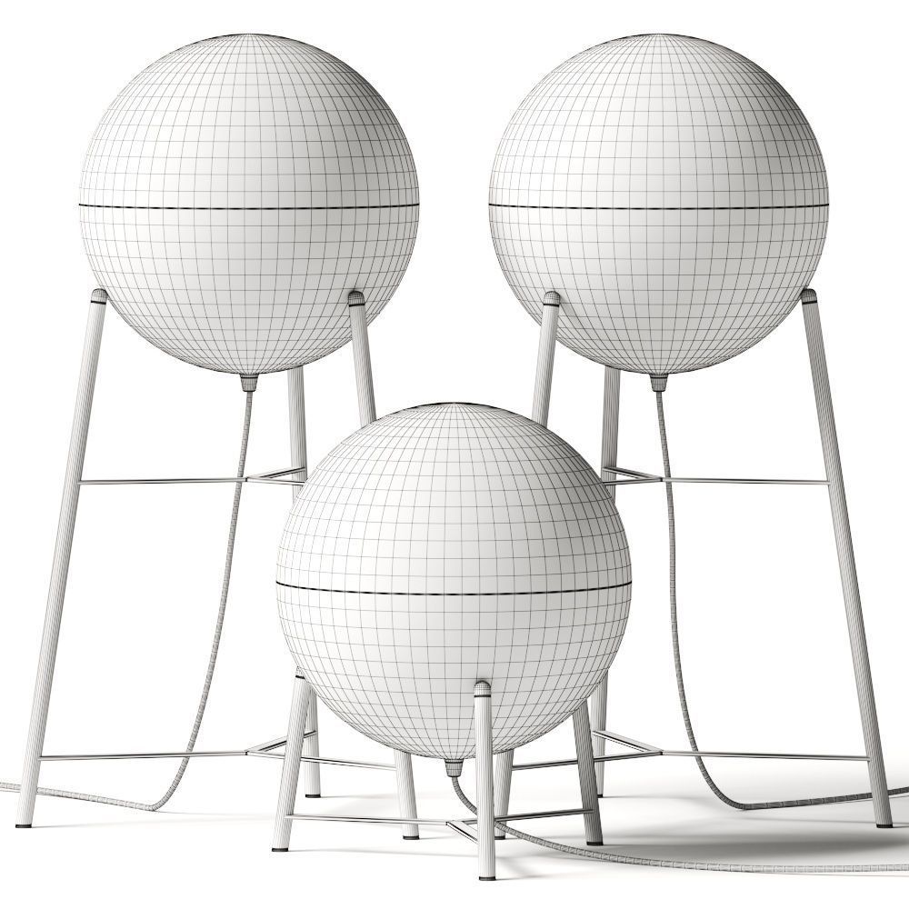 Milan Iluminacion Half Table Lamp 3D model_1