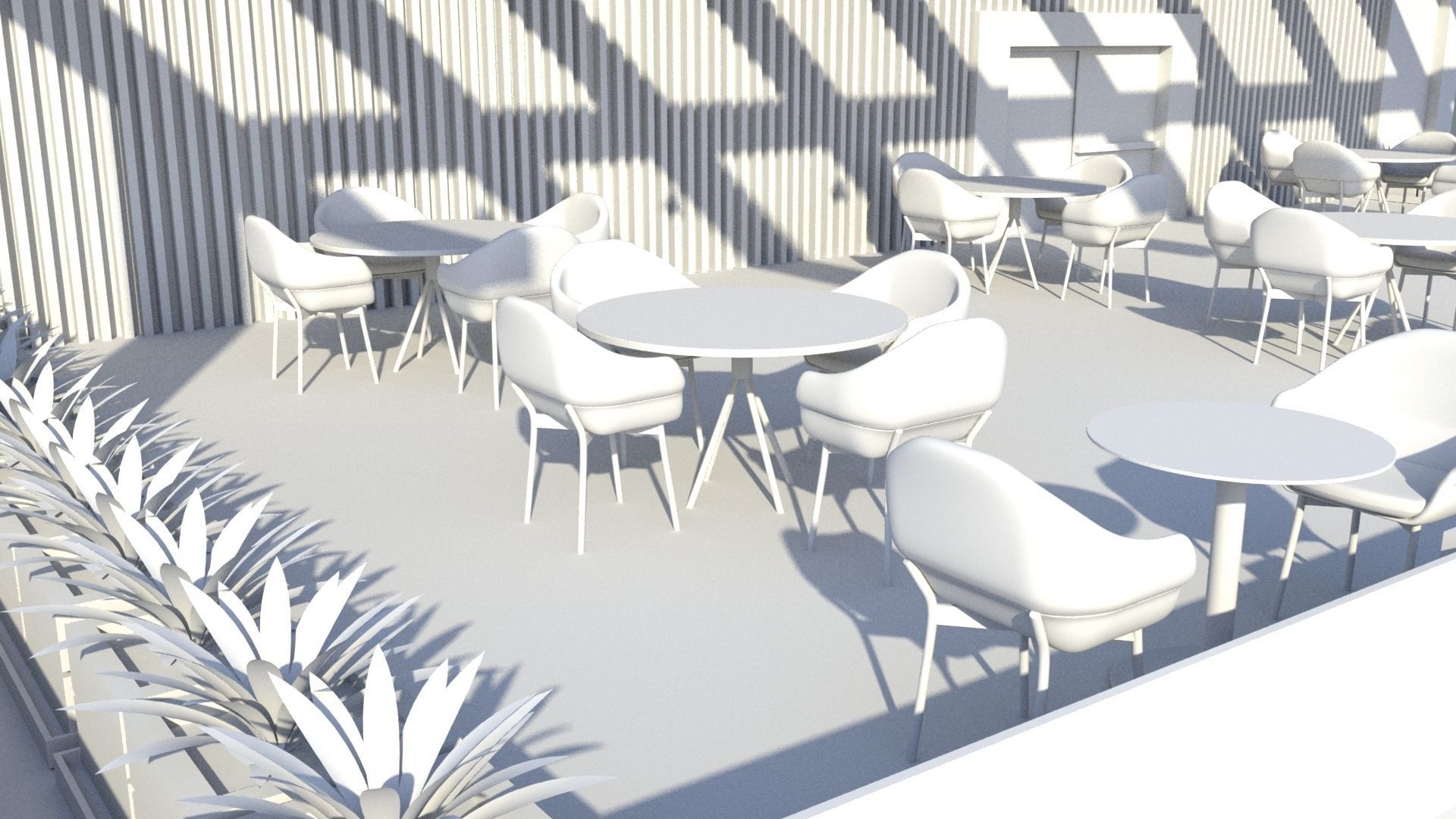 3D Cafe for creative community 3D model_21