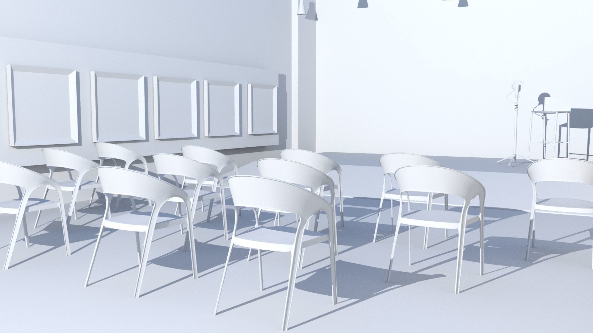 3D Cafe for creative community 3D model_22