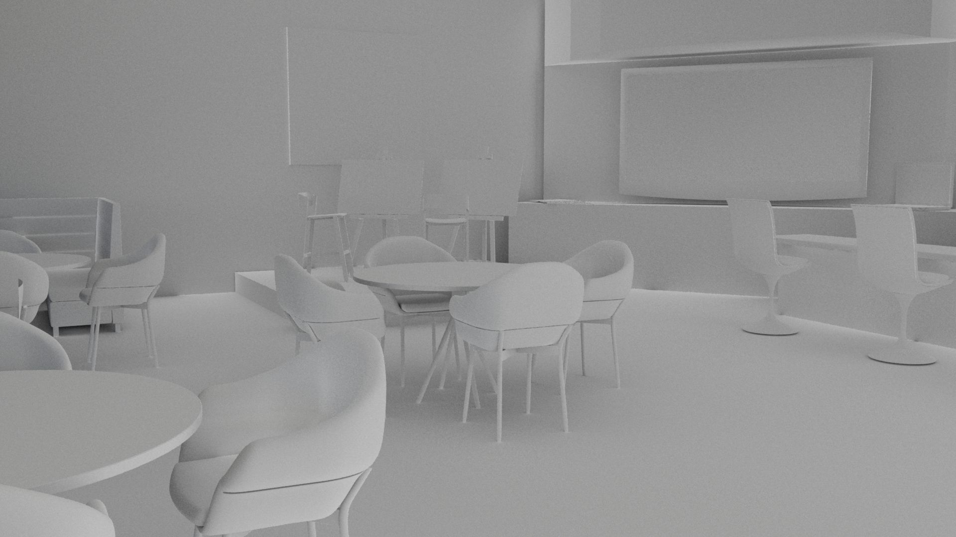 3D Cafe for creative community 3D model_23