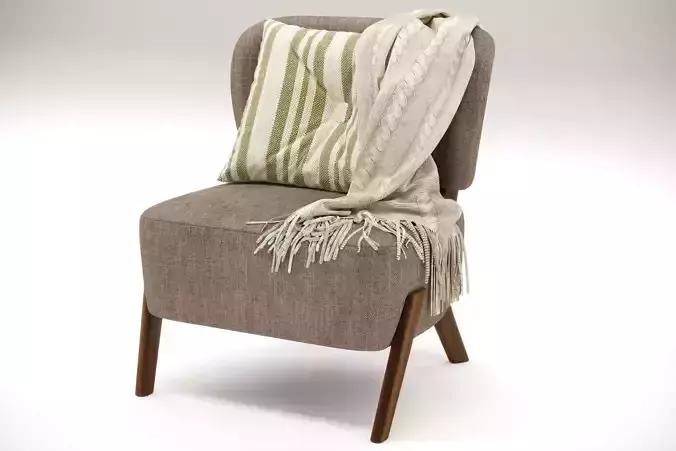 Tiger lounge corner high back arm chair