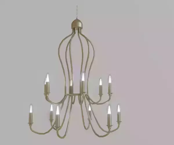 rustic Chandelier Free low-poly 3D model