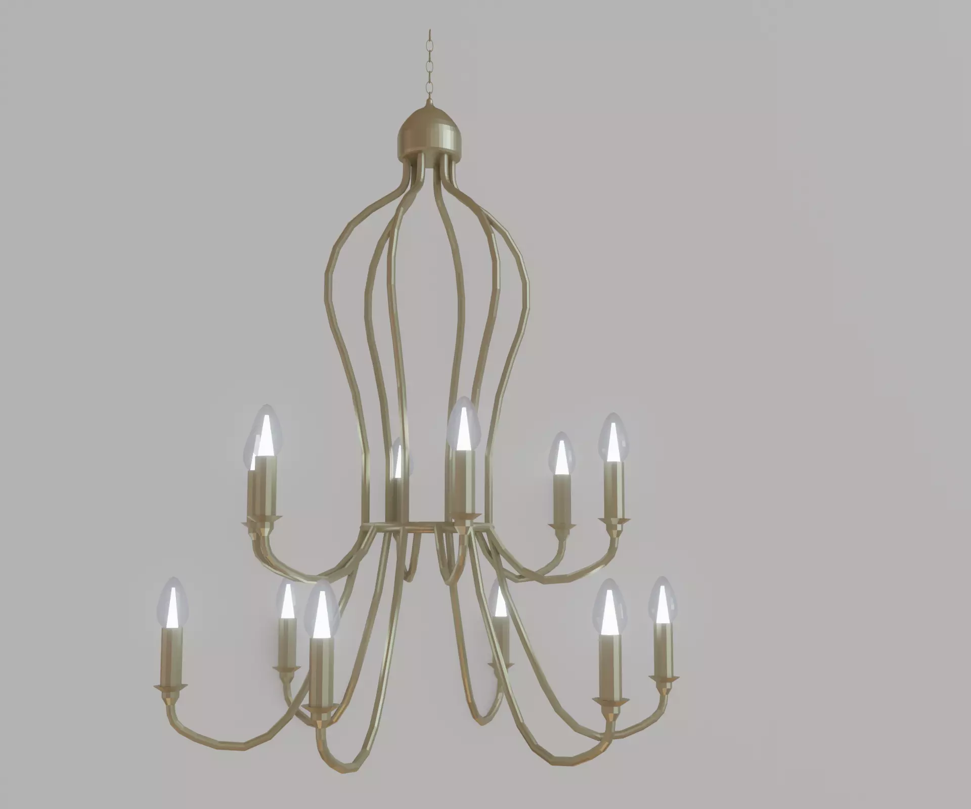 rustic Chandelier Free low-poly 3D model