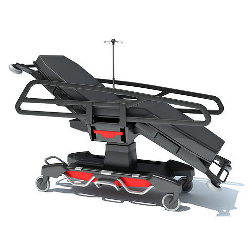 Emergency Stretcher Trolley 3D model