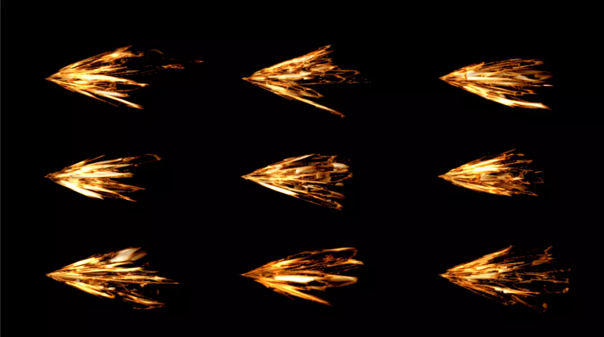 Muzzle Flash Gun Low-poly 3D model_0