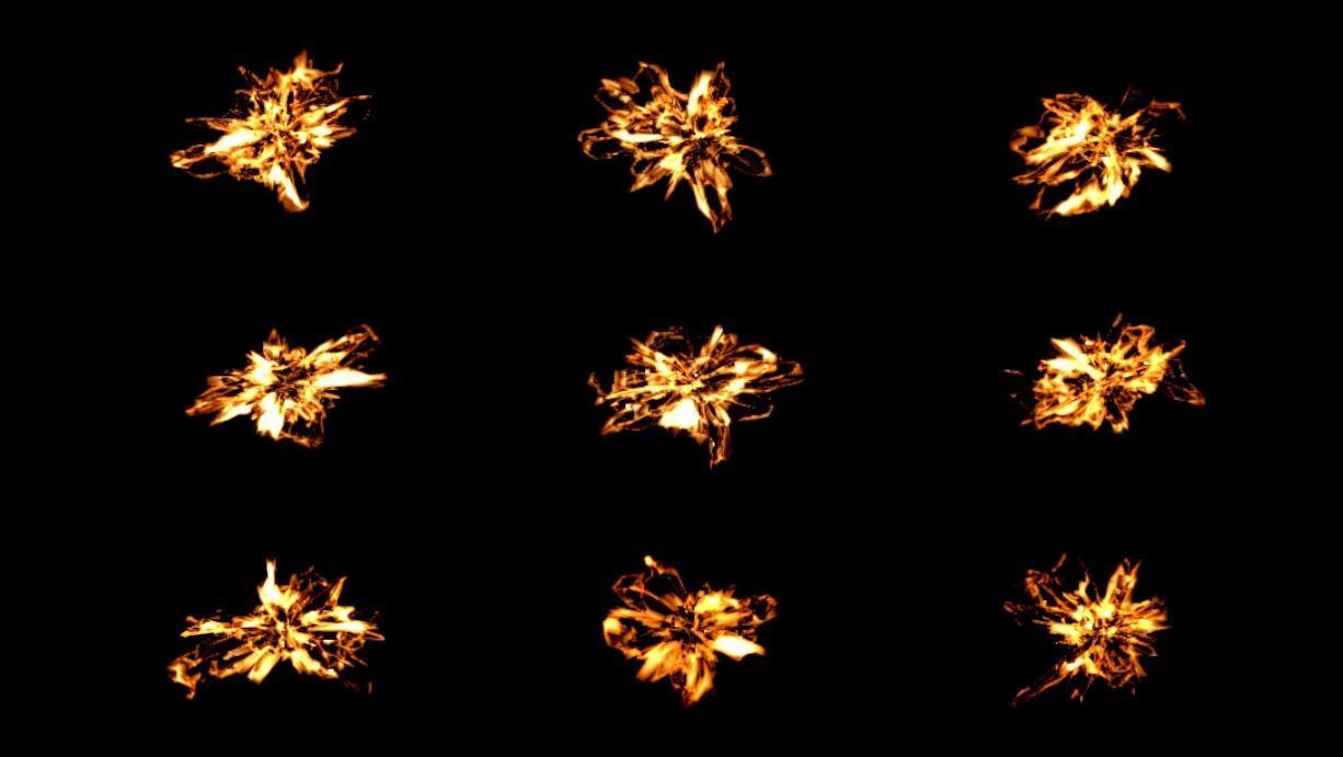 Muzzle Flash Gun Low-poly 3D model_1