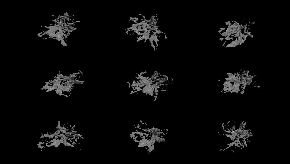 Muzzle Flash Gun Low-poly 3D model_3