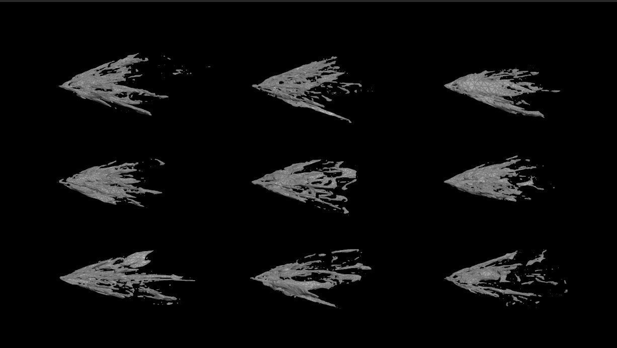 Muzzle Flash Gun Low-poly 3D model_2