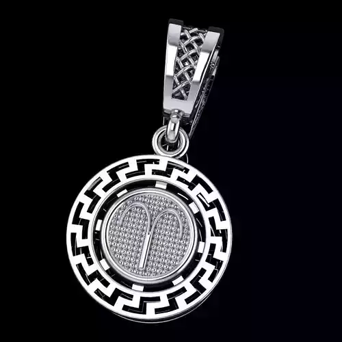 Zodiac Aries pendant