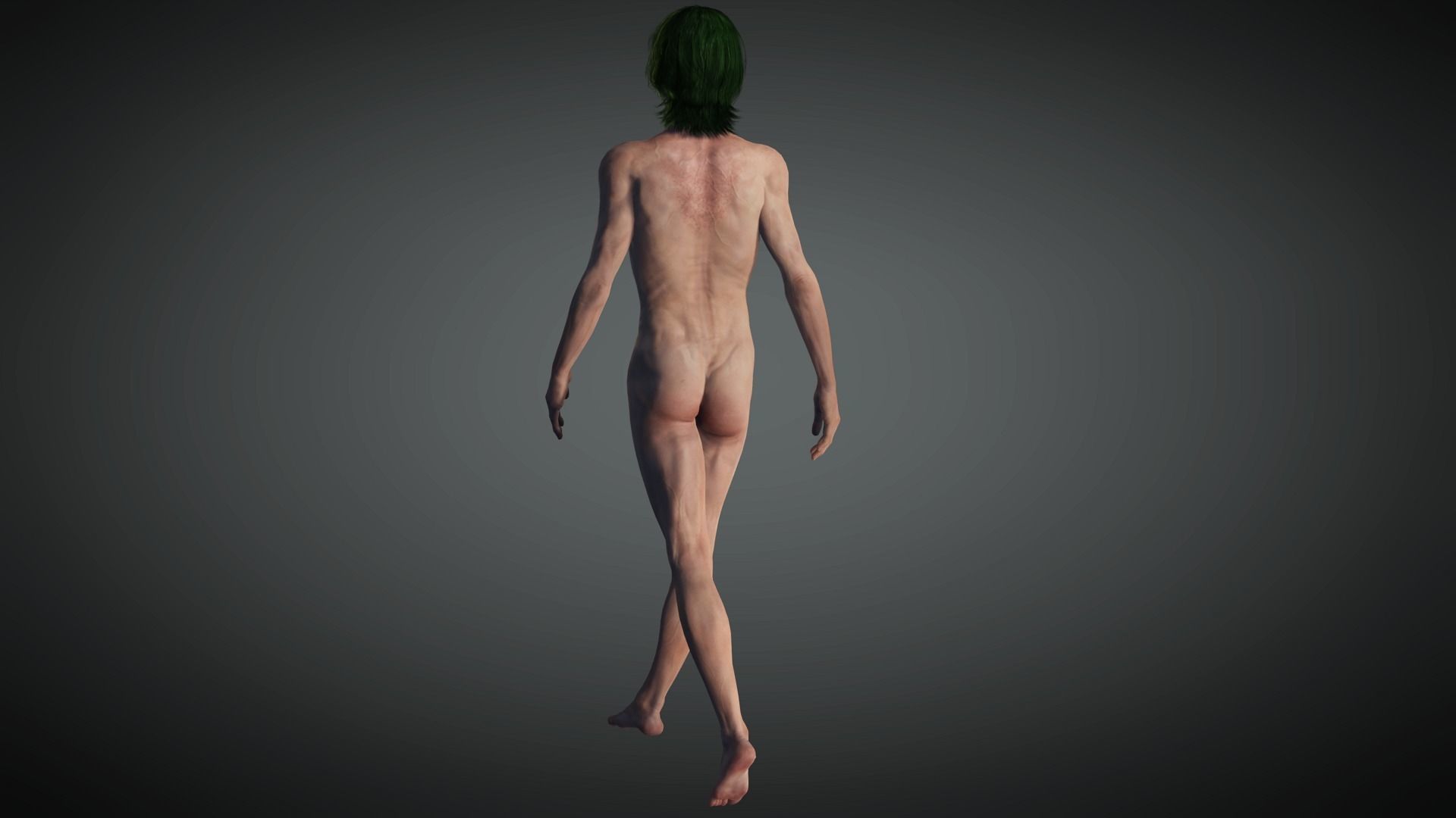 AAA Comics Character 03 The Joker Low-poly 3D model_7