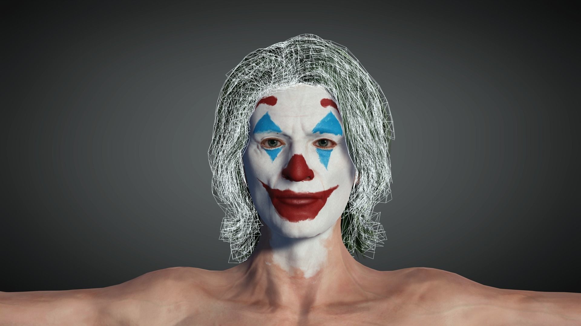 AAA Comics Character 03 The Joker Low-poly 3D model_14