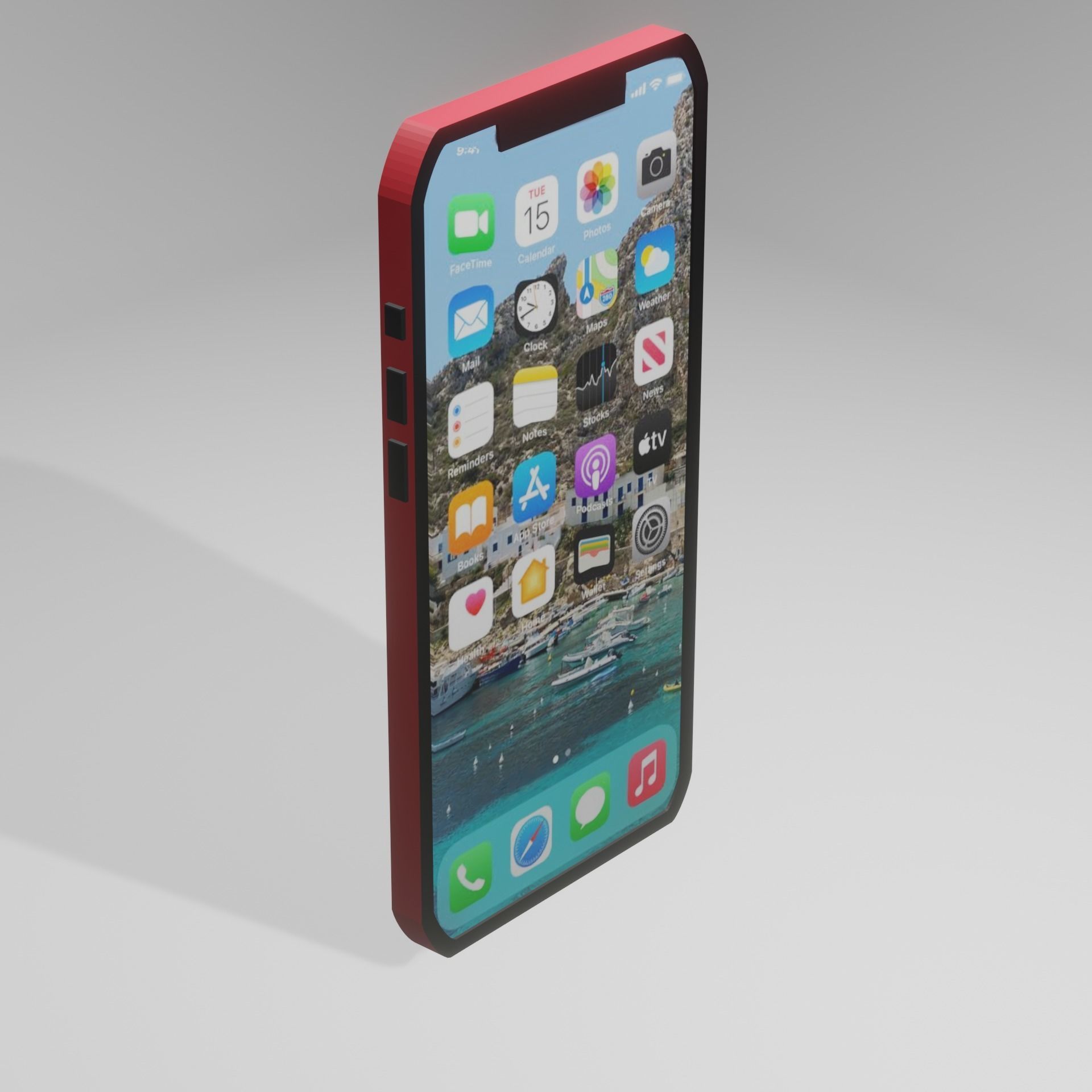 Apple Phone 3D model_10