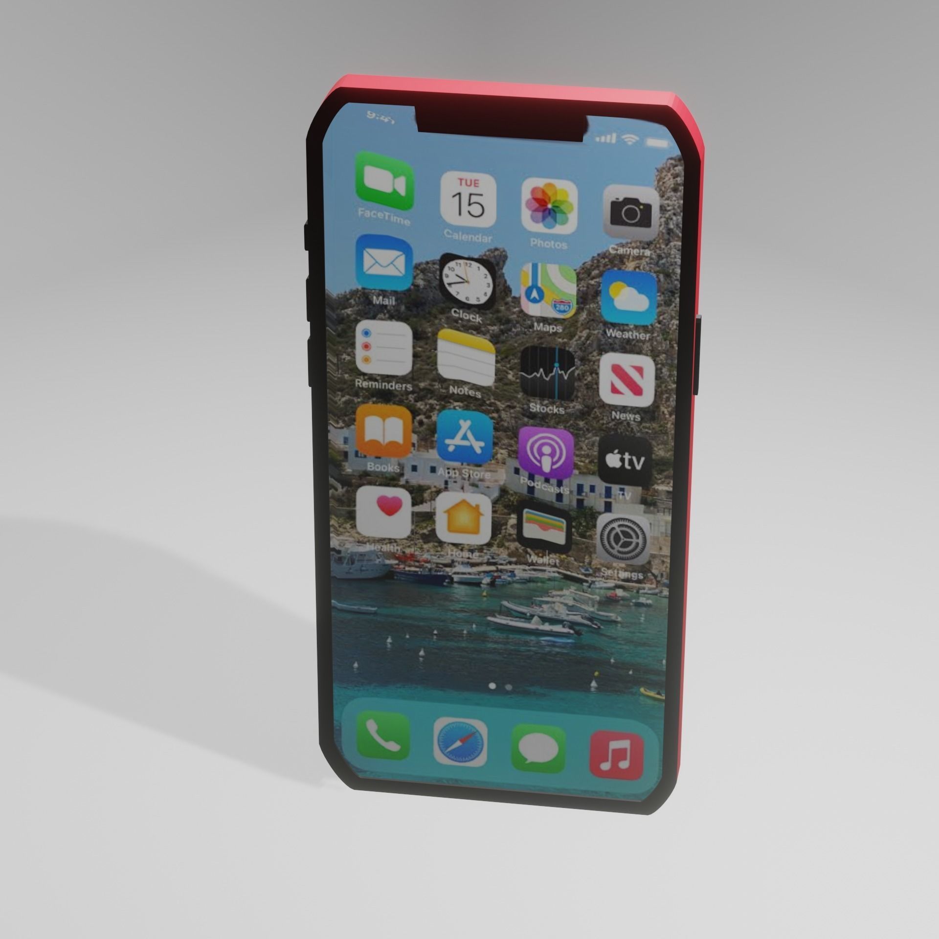 Apple Phone 3D model_3