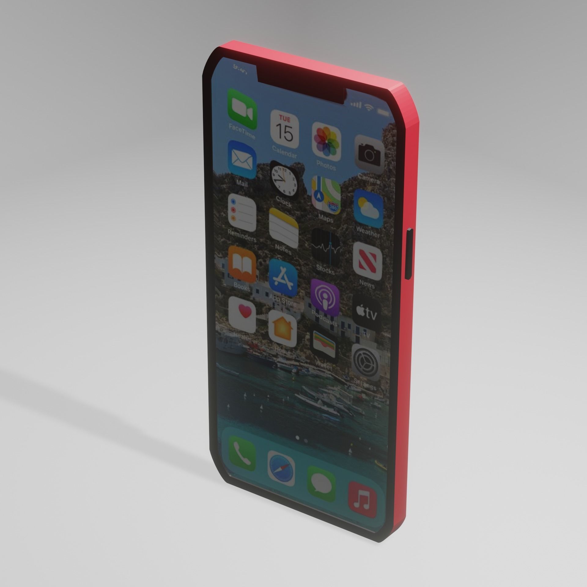 Apple Phone 3D model_22