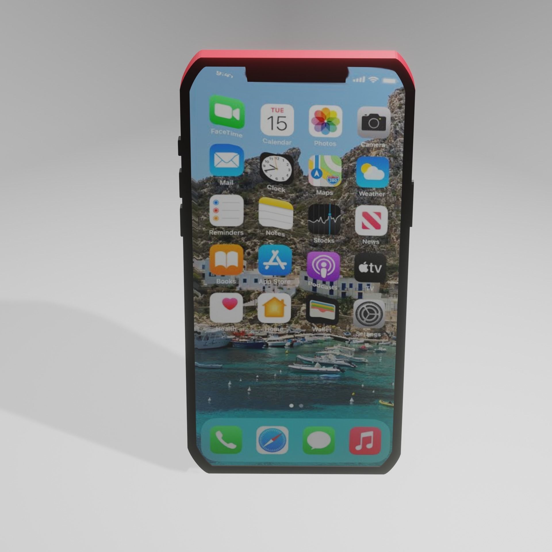 Apple Phone 3D model_2