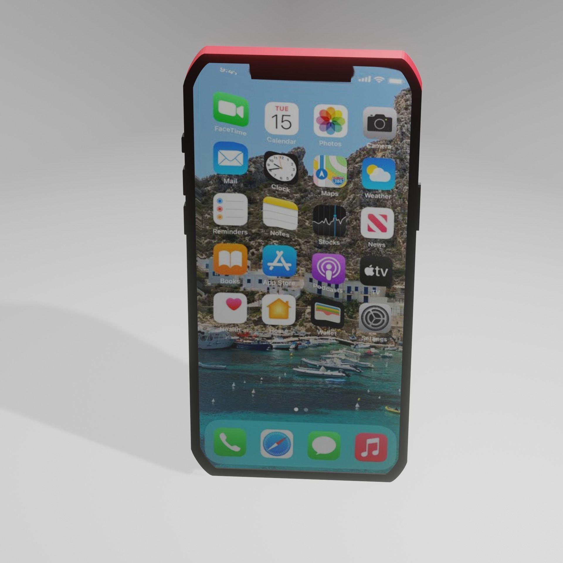 Apple Phone 3D model_5