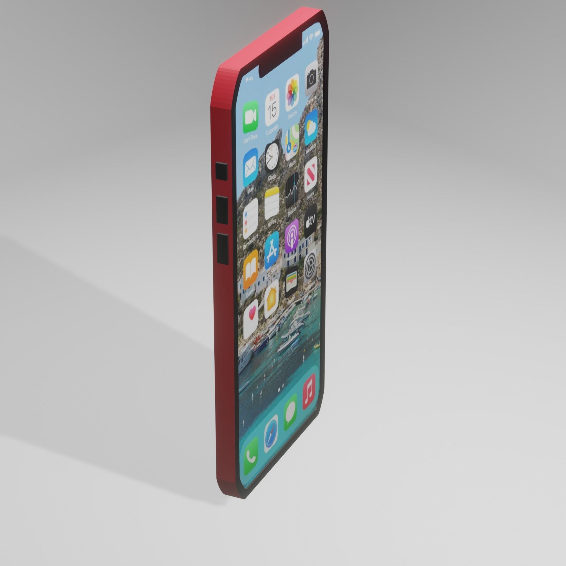 Apple Phone 3D model_11