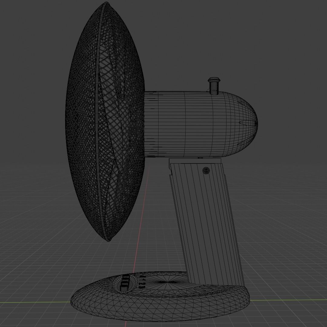 Table fan Free 3D model_3