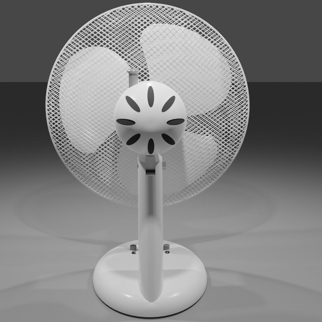 Table fan Free 3D model_2