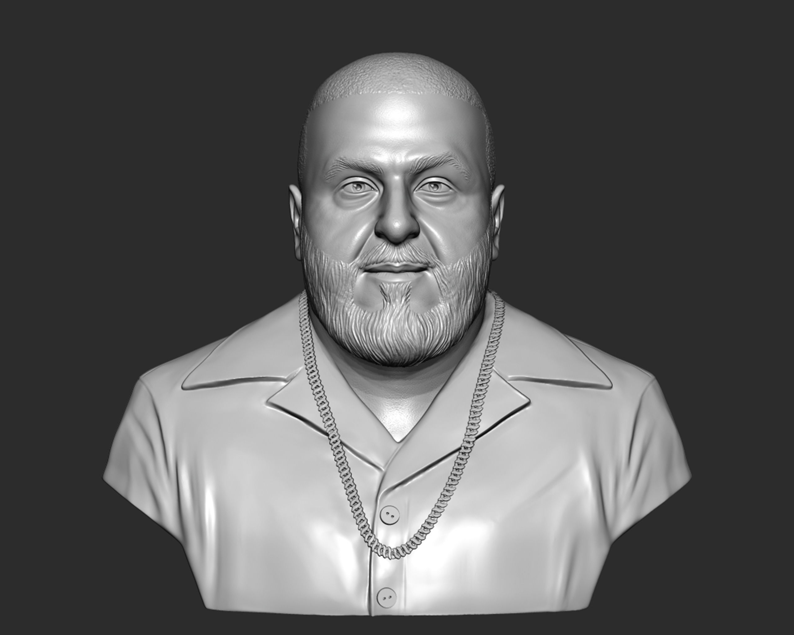 DJ Khaled Portrait Sculpture 3D print model_19