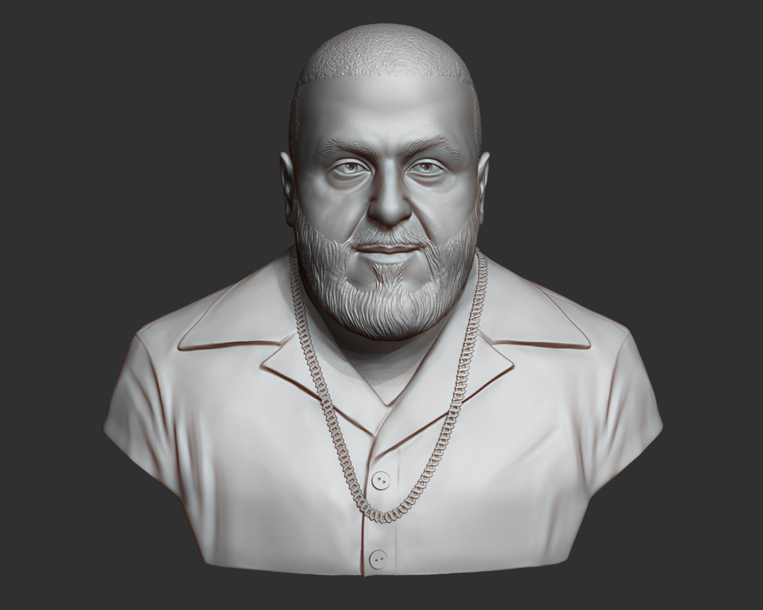 DJ Khaled Portrait Sculpture 3D print model_9