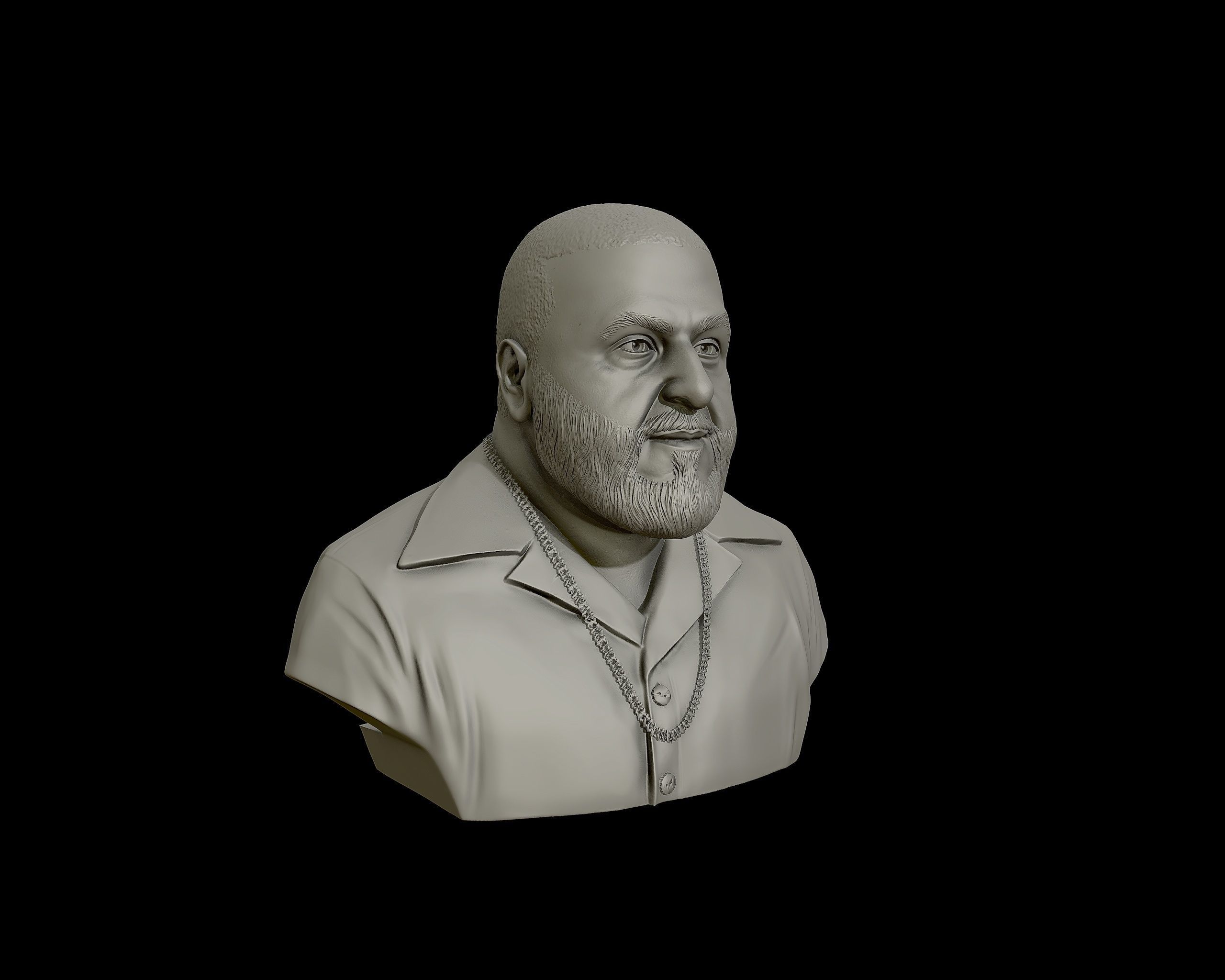 DJ Khaled Portrait Sculpture 3D print model_24