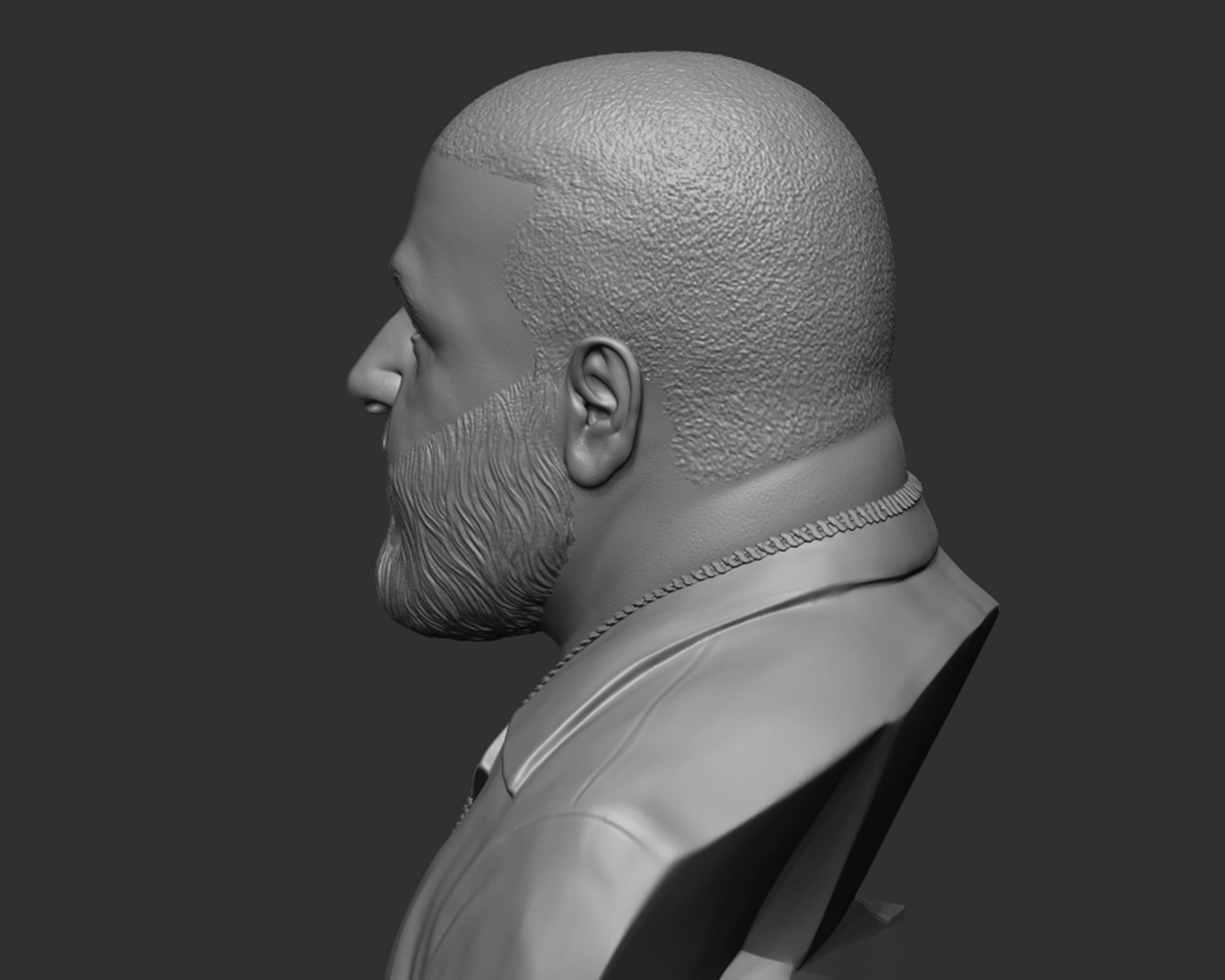 DJ Khaled Portrait Sculpture 3D print model_13