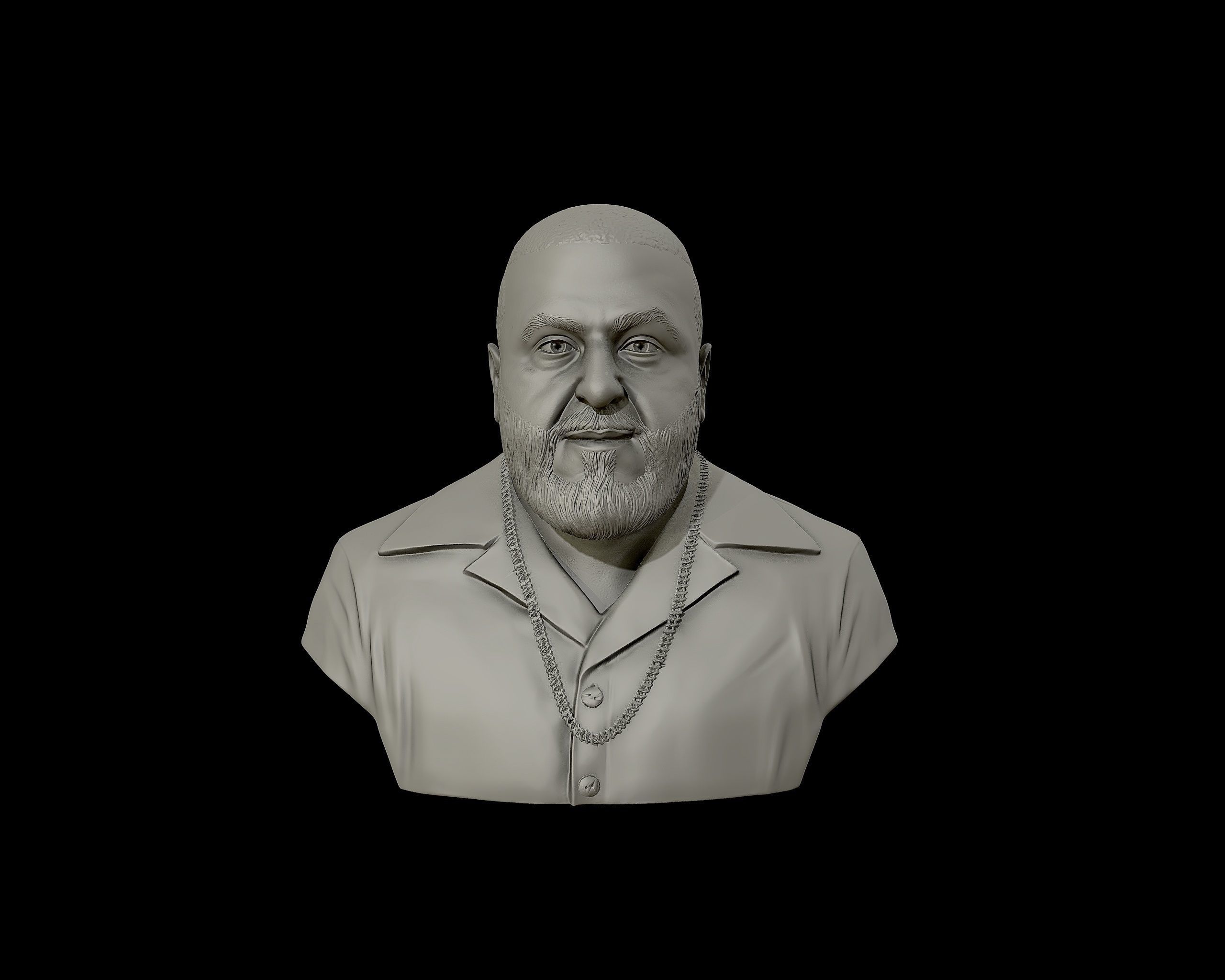 DJ Khaled Portrait Sculpture 3D print model_22