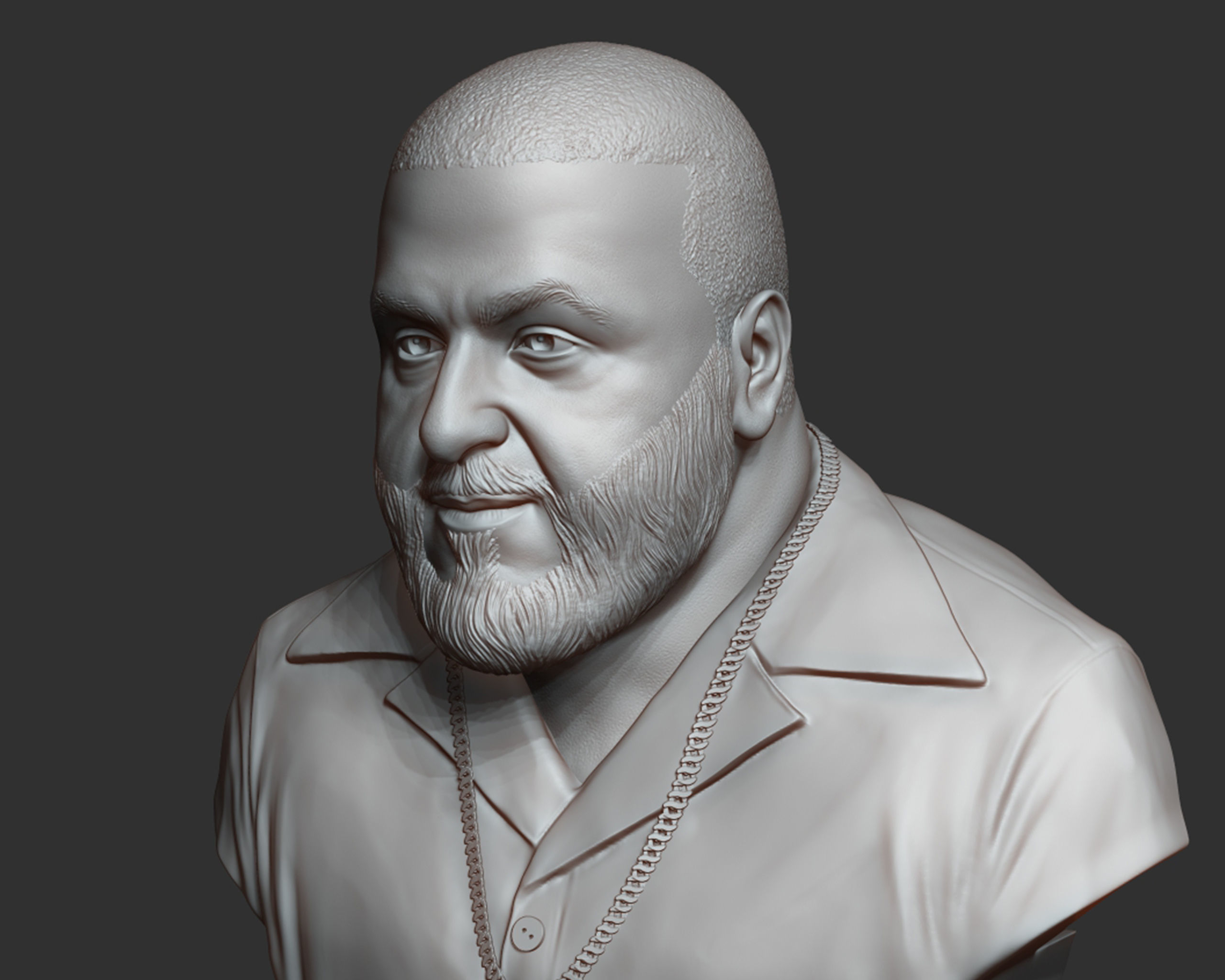 DJ Khaled Portrait Sculpture 3D print model_11