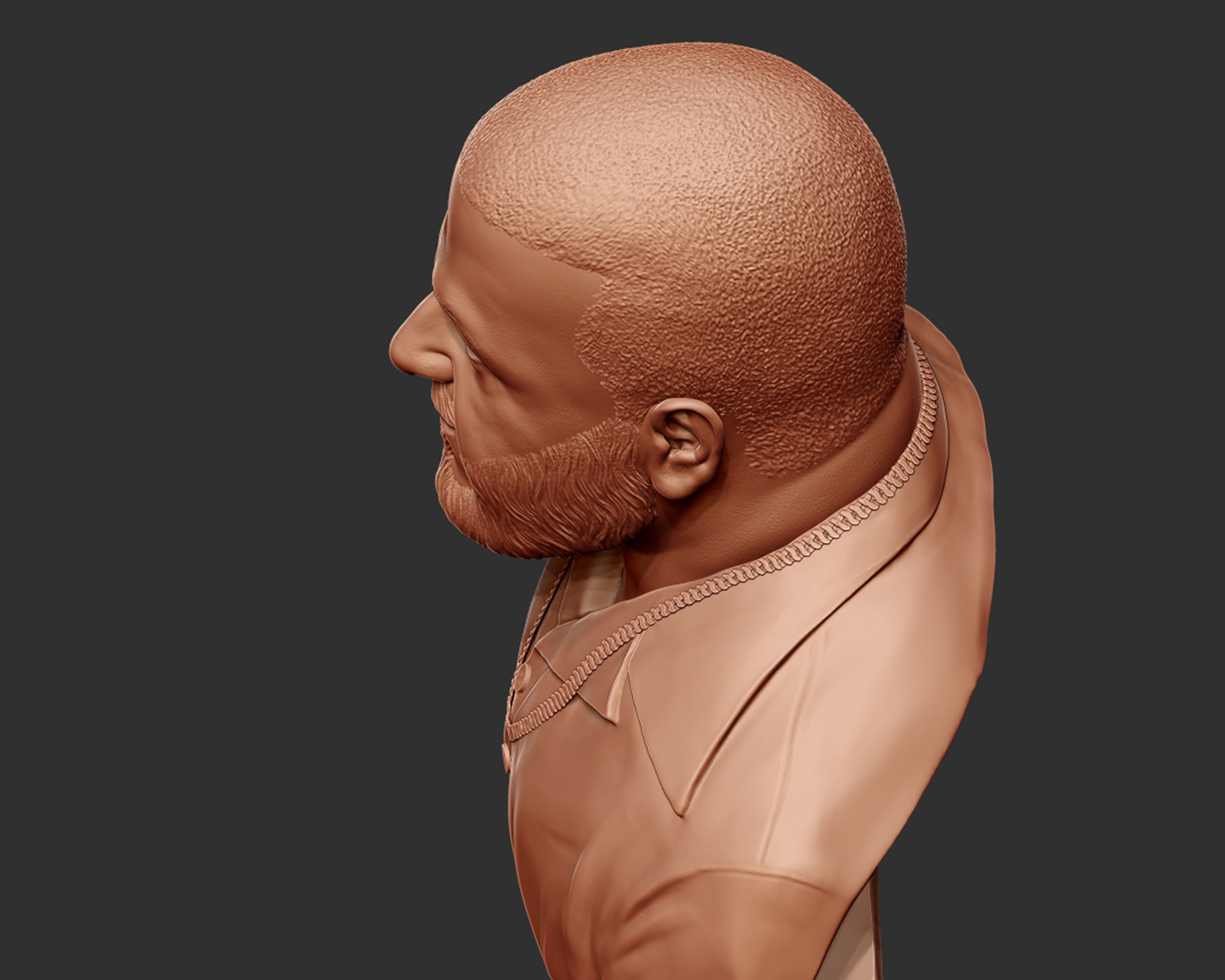 DJ Khaled Portrait Sculpture 3D print model_18