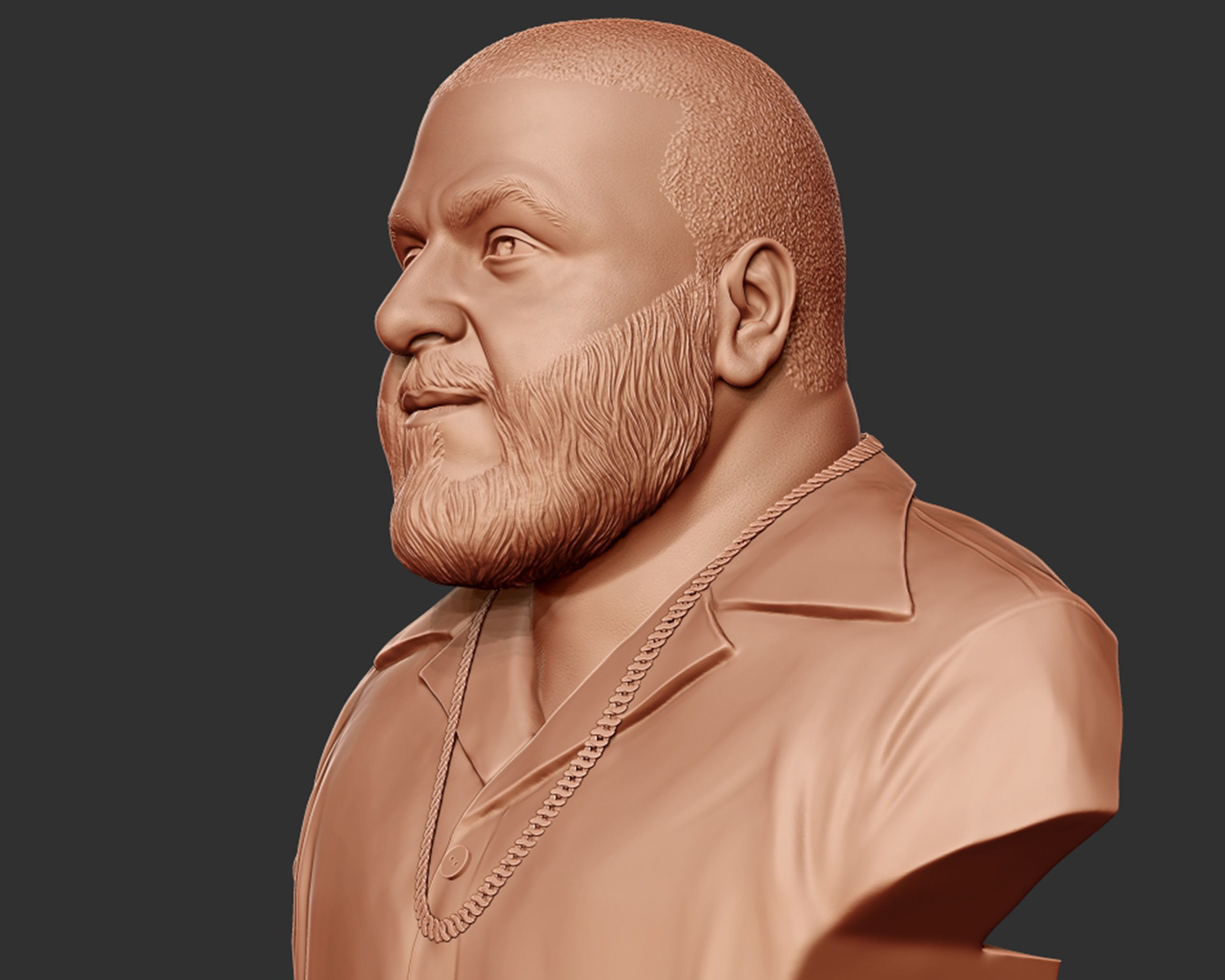 DJ Khaled Portrait Sculpture 3D print model_17